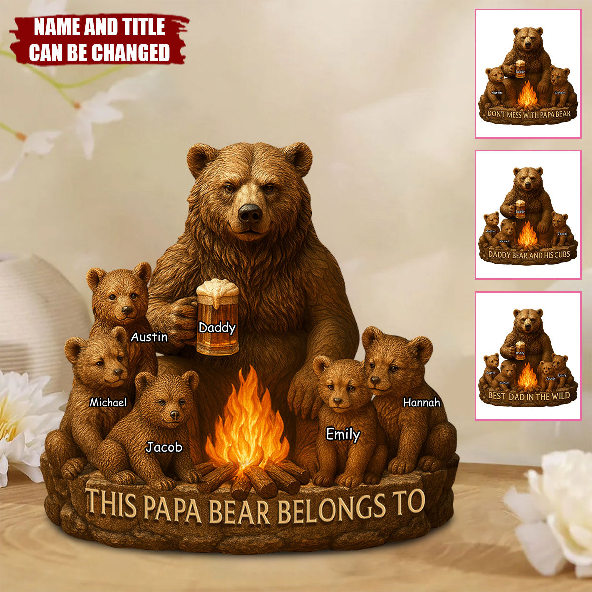 Best Dad In The Wild - Personalized Shaped Acrylic Plaque