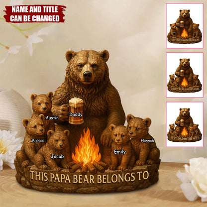 Best Dad In The Wild - Personalized Shaped Acrylic Plaque