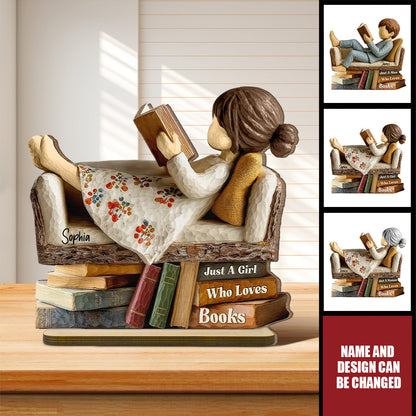 Personalized Book Lover Wooden Plaque for Wife with personalized design details for meaningful gifting