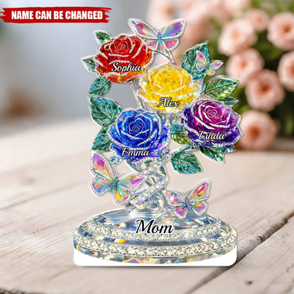 Personalized Grandma Love Lives Forever Acrylic Plaque - Mother's Day Gifts For Mom, Grandma