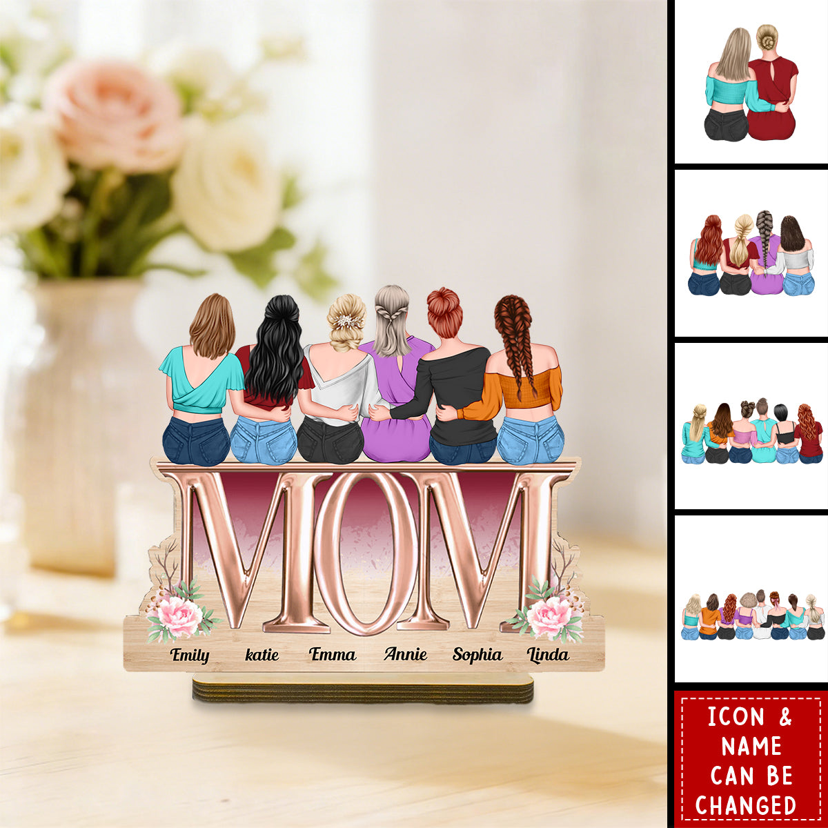 Mother & Children Personalized Plaque - Best Mom Gift