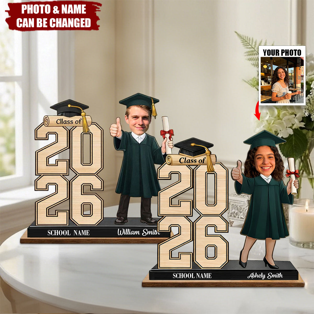 Graduation Class of 2026 - Personalized Plaque
