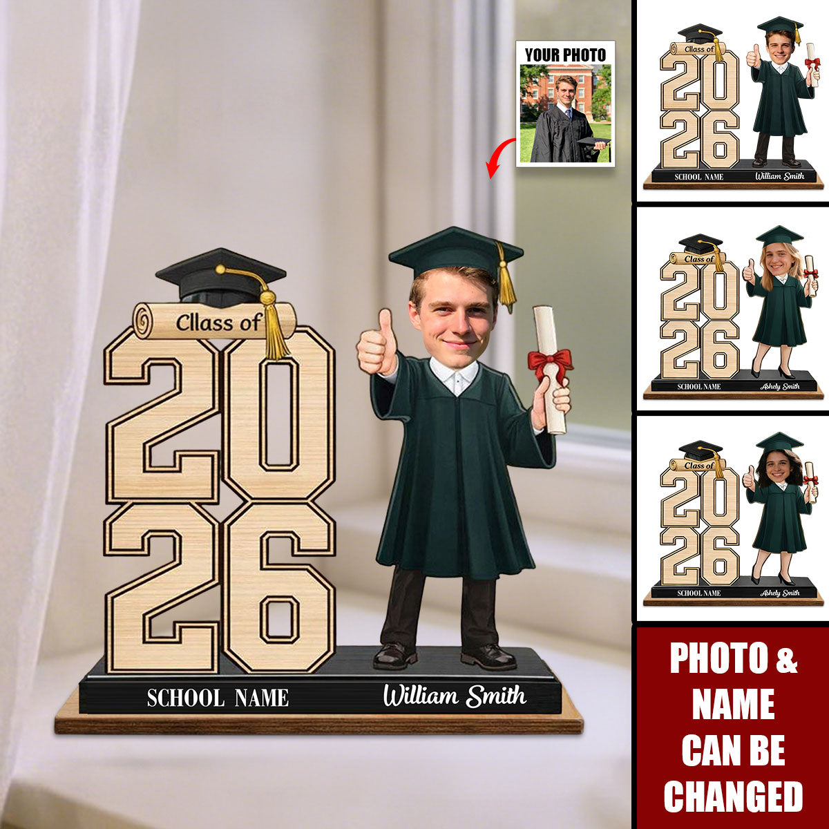 Graduation Class of 2026 - Personalized Plaque