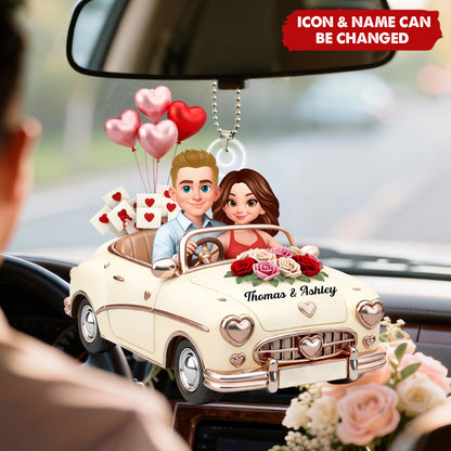 Our Journey Still Goes On - Personalized Couple Acrylic Car Ornament