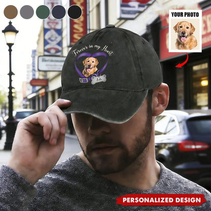 Custom Dog Memorial Photo Cap personalization view for Dog Lovers