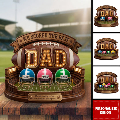 Personalized Football Plaque For Dad for Dad with personalized design details for meaningful gifting