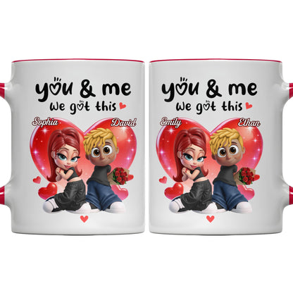 You & Me We Got This Hearts Couple Design