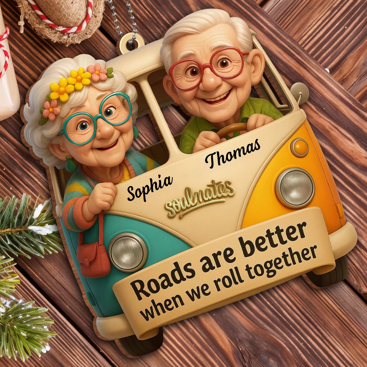 Roads Are Better When We Roll Together, Elderly Couple In Car