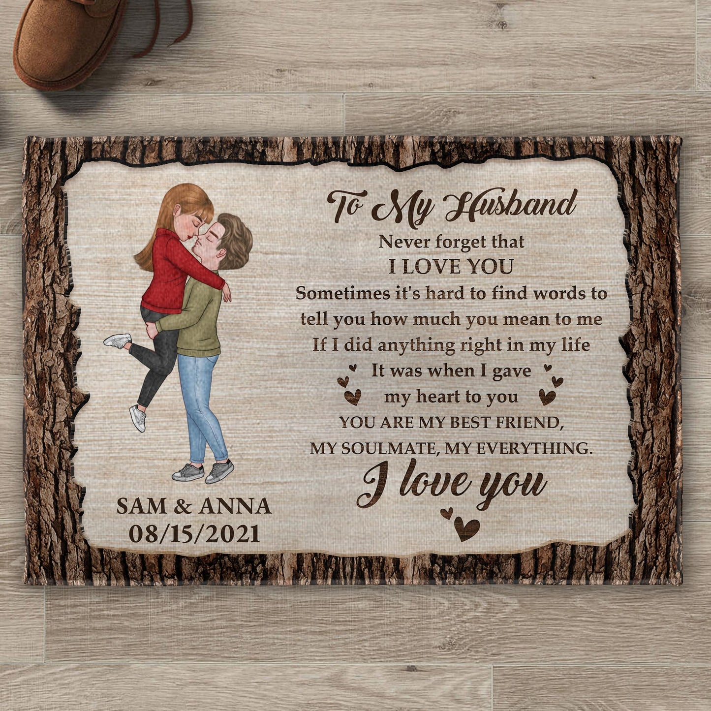 Personalized Custom I Love You, You Are My Everything Doormat - Perfect Gift For Spouse