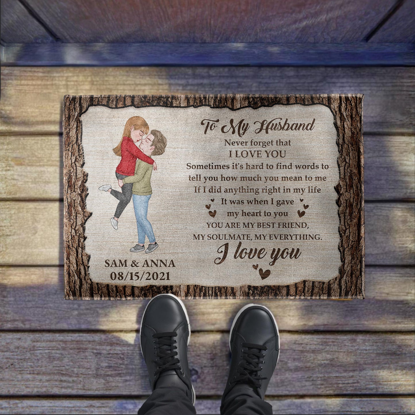 Personalized Custom I Love You, You Are My Everything Doormat - Perfect Gift For Spouse