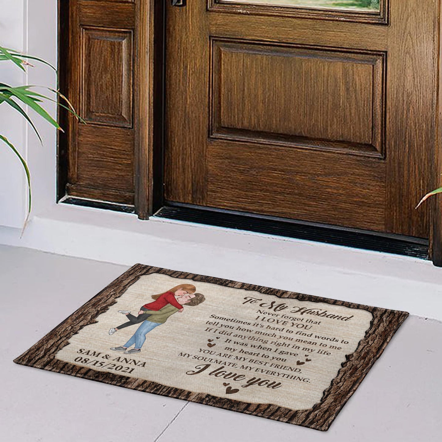 Personalized Custom I Love You, You Are My Everything Doormat - Perfect Gift For Spouse