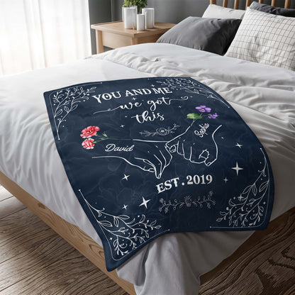 You And Me We Got This Hands And Flowers Design