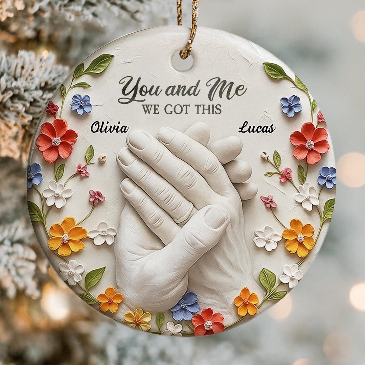 You And Me We Got This With Clasped Hands And Flowers