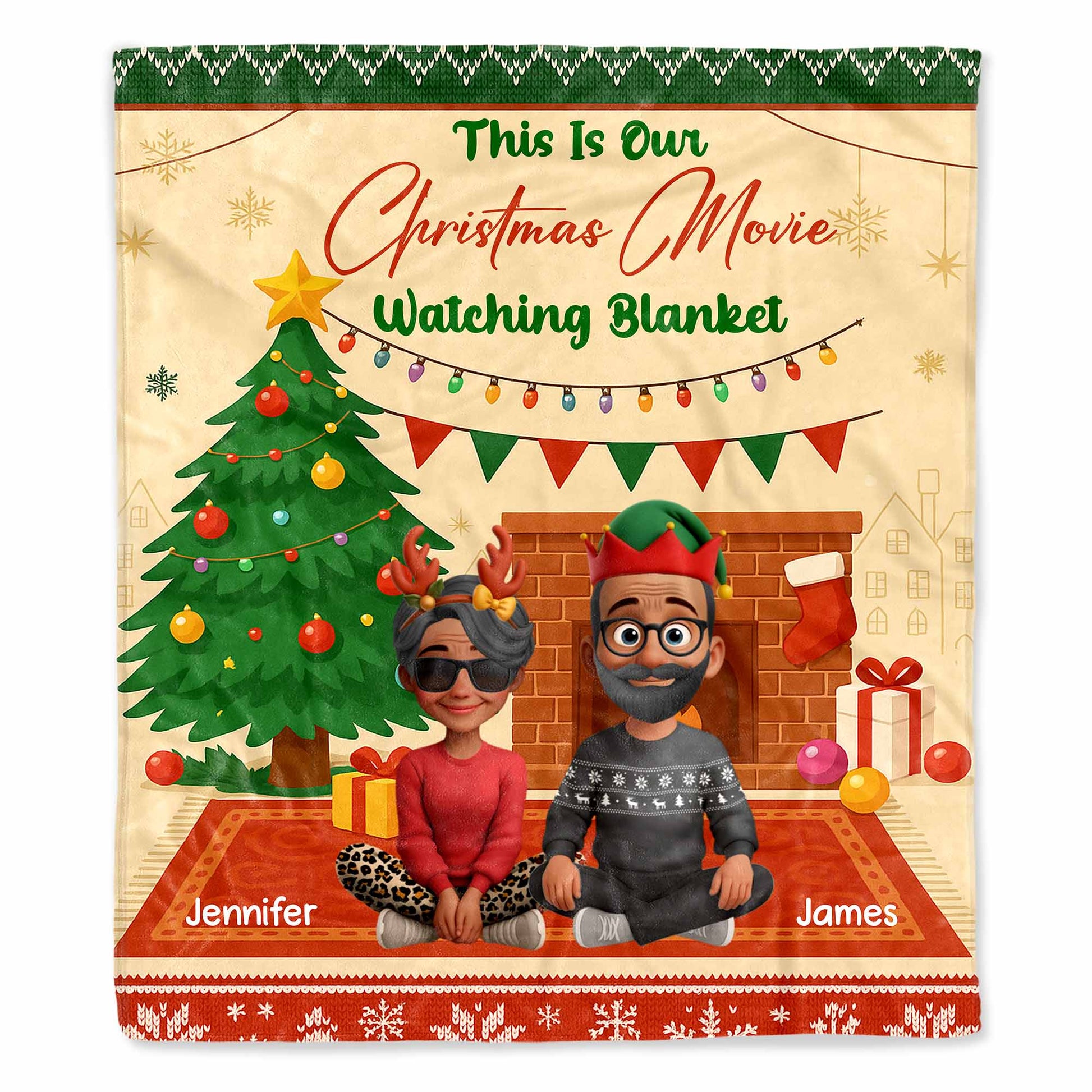 This Is Our Christmas Movie Watching Blanket