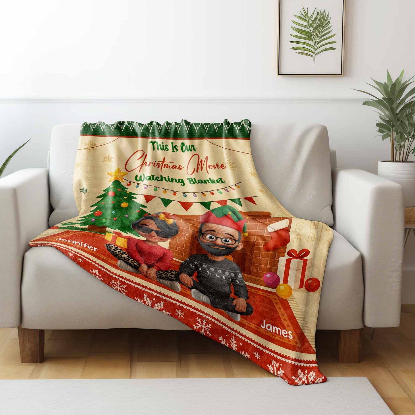This Is Our Christmas Movie Watching Blanket