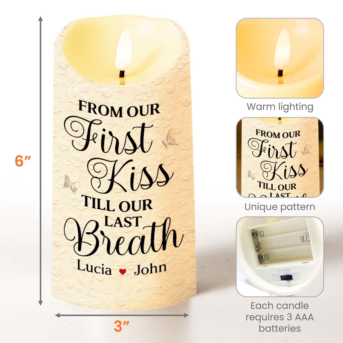 From Our First Kiss Till Our Last Breath, Roses and Wedding Couple