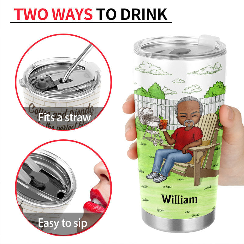 "What Day Is Today Who Cares" Personalized Tumbler - Custom Retirement Gift