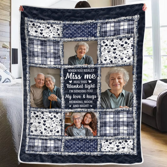The Light of Your Love Guides Me - Personalized Custom Photo Memorial Blanket