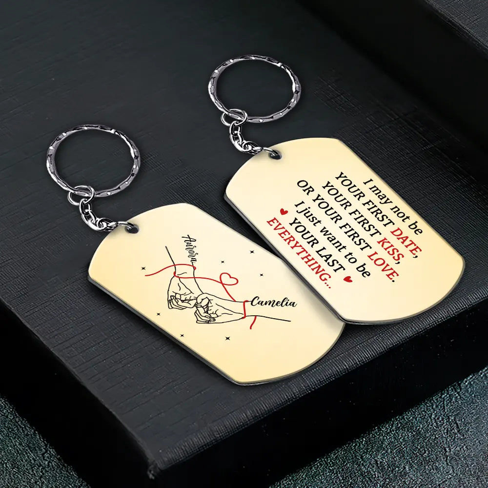 Personalized Couple Keychain personalization view for Husband