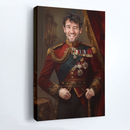 Custom Photo Royal Painting Style For Dad, Grandpa - Personalized Poster / Canvas