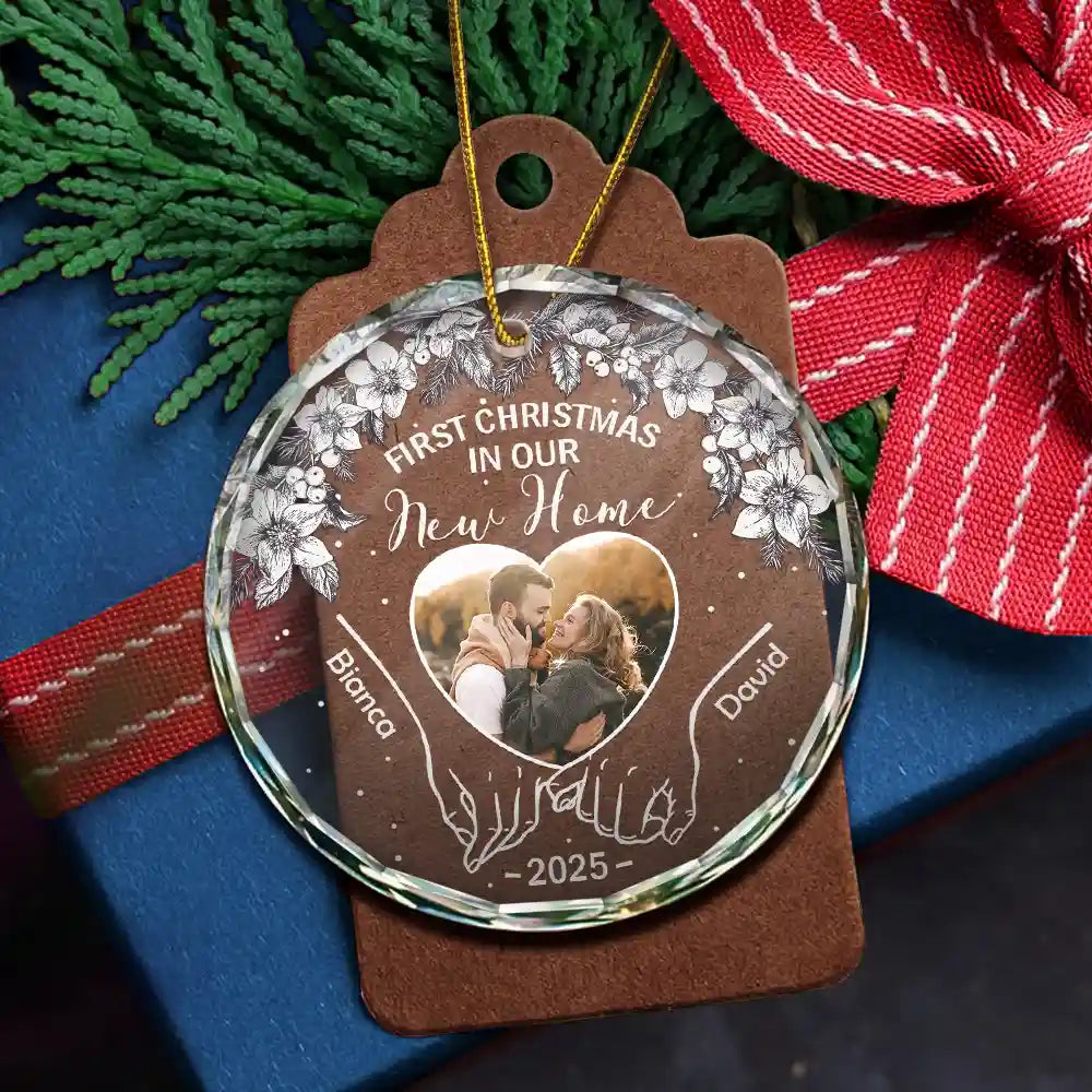 Glass Ornament gift-ready design for Couples