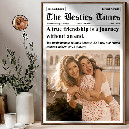 Personalized Poster For Best Friends for Best Friends with personalized design details for meaningful gifting
