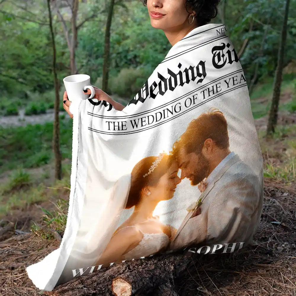 Blanket gift-ready design for Couples