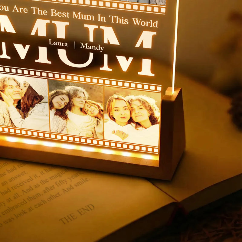 You Are The Best Mom In This World - Personalized Custom Photo Night Light