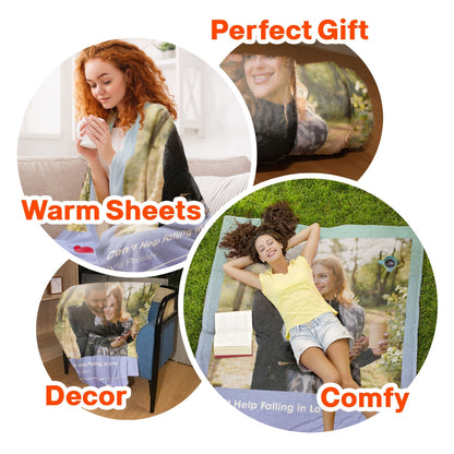 Customized Blanket With Your Favorite Song - Personalized Photo Blanket