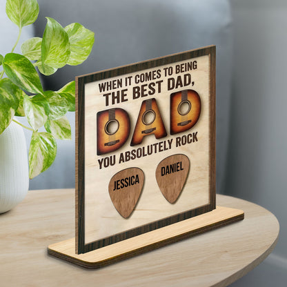 Wood Sign detail view for Dad