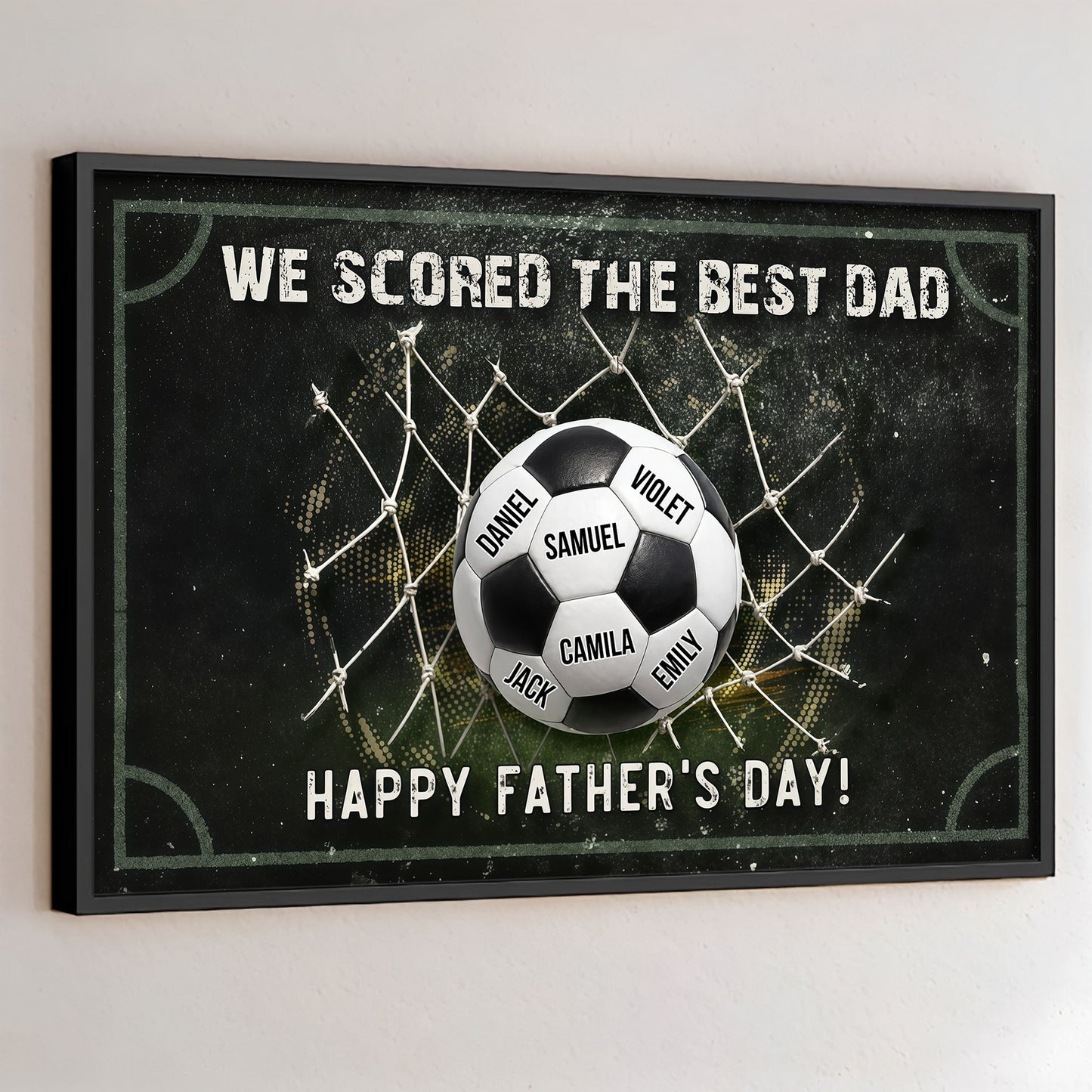 Custom Soccer Dad Canvas personalization view for Dad