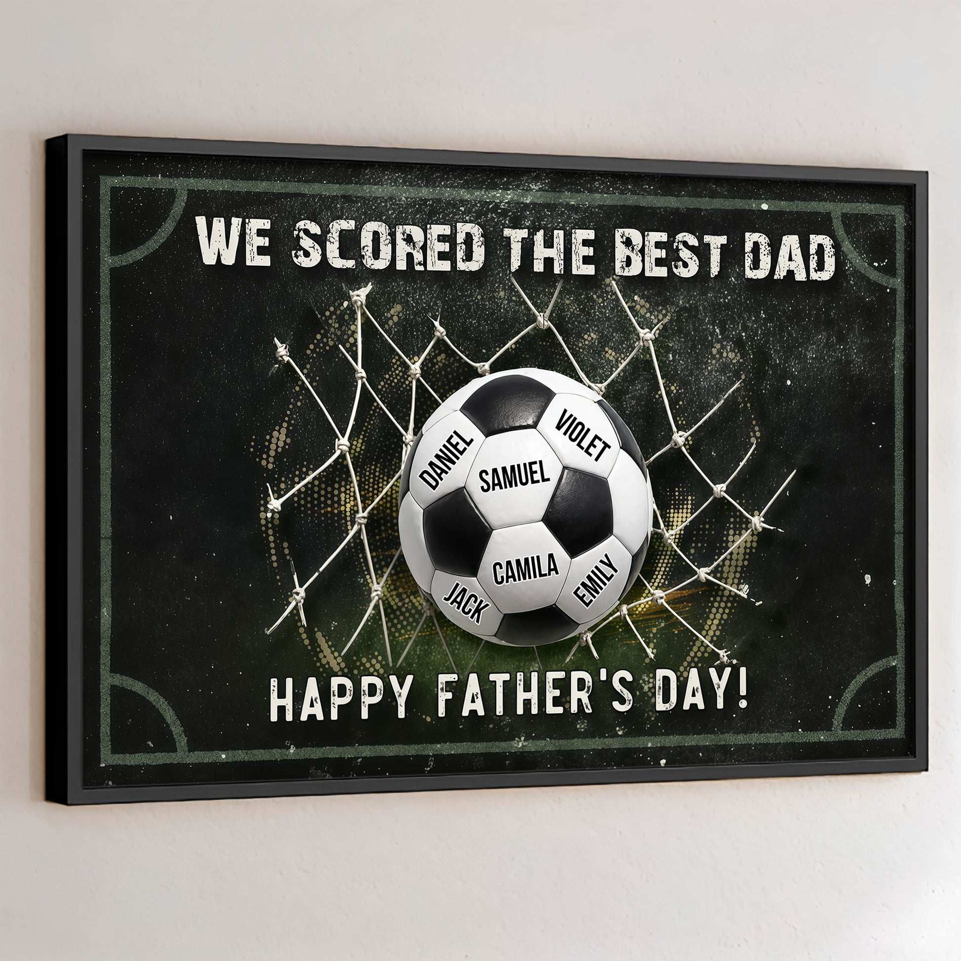 Custom Soccer Dad Canvas personalization view for Dad