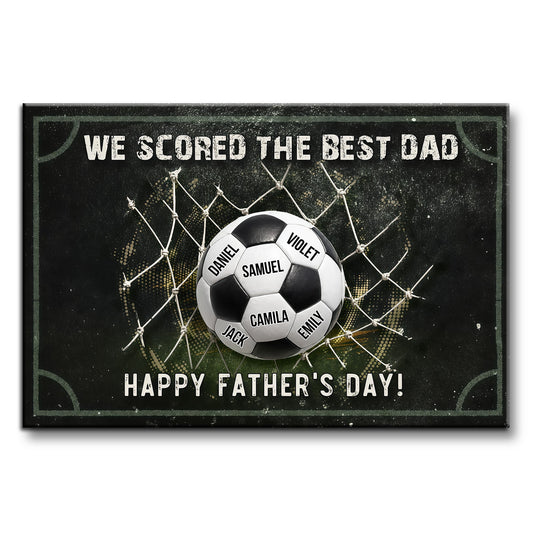 Custom Soccer Dad Canvas for Dad with personalized design details for meaningful gifting image 7