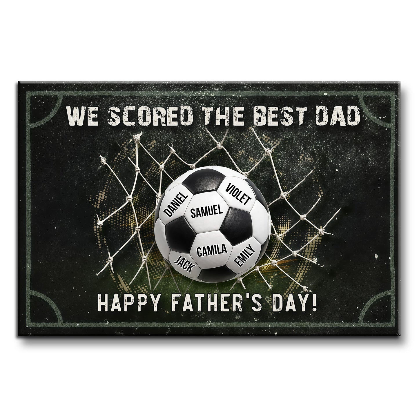 Custom Soccer Dad Canvas for Dad with personalized design details for meaningful gifting image 7