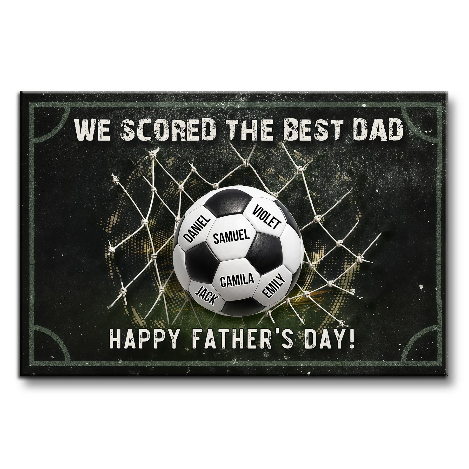 Custom Soccer Dad Canvas for Dad with personalized design details for meaningful gifting image 7