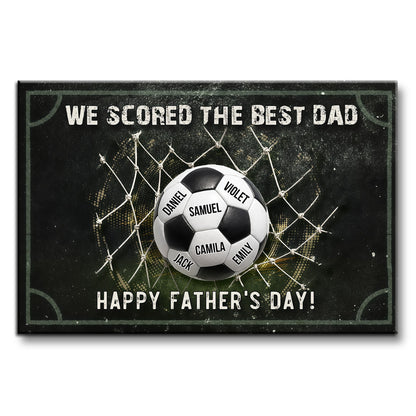 Custom Soccer Dad Canvas for Dad with personalized design details for meaningful gifting image 7