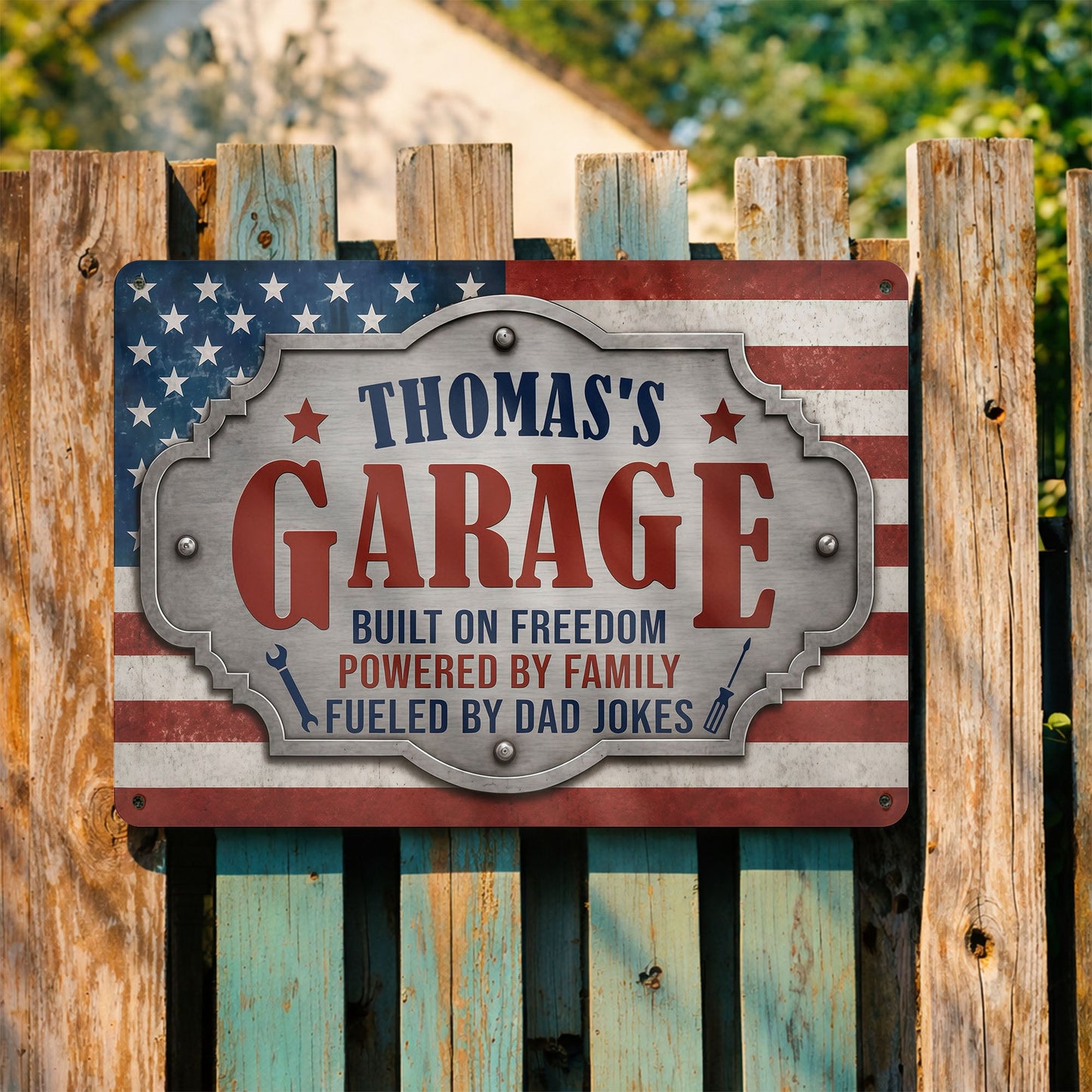 Metal Sign detail view for Dad