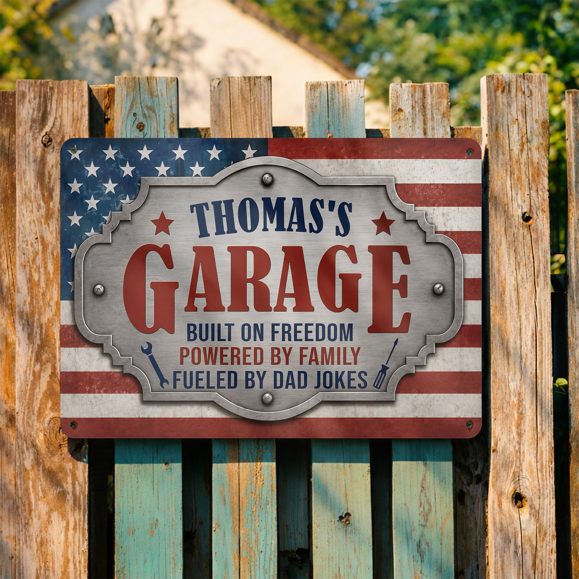 Metal Sign detail view for Dad