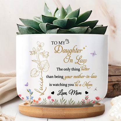 To My Daughter In Law, Watching You Be a Mom, Flowers and Hearts