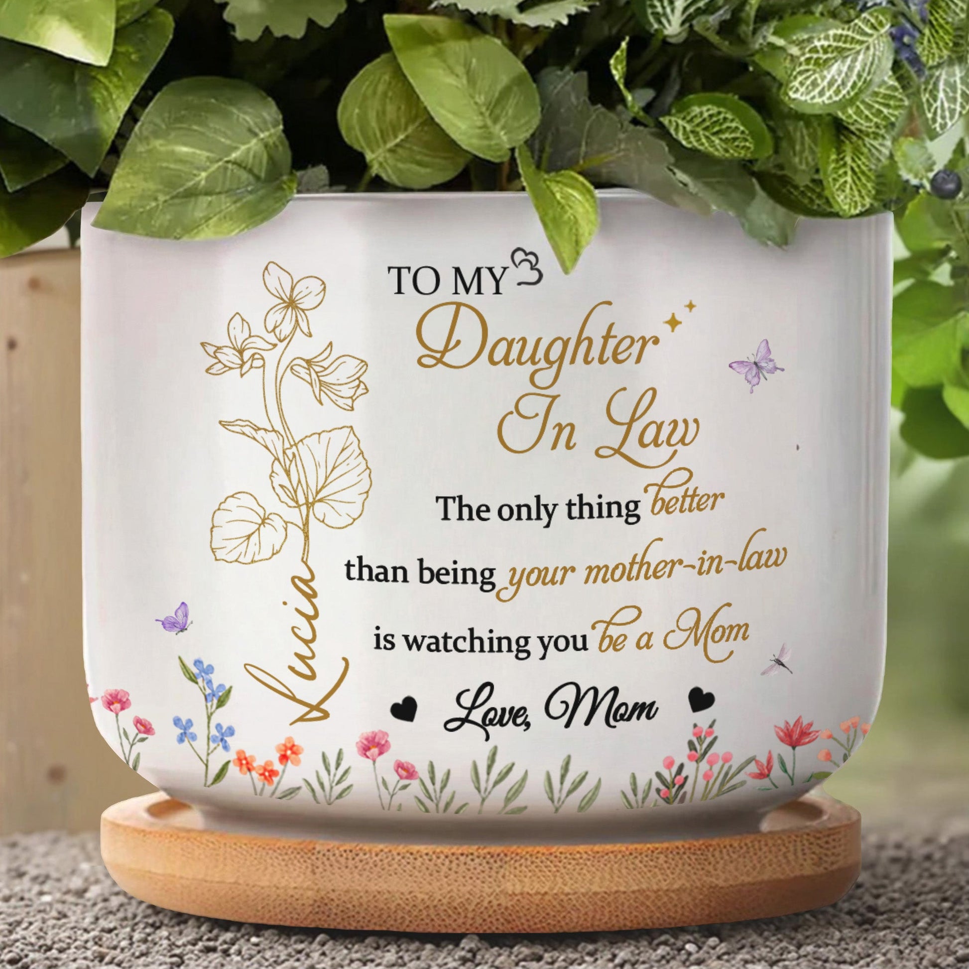 To My Daughter In Law, Watching You Be a Mom, Flowers and Hearts