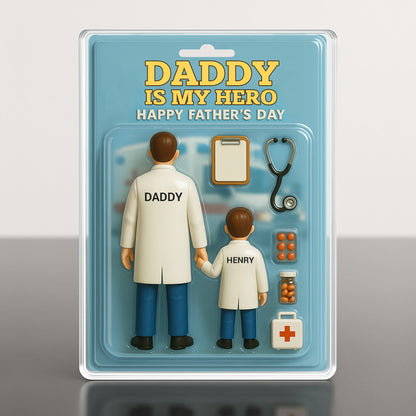 Daddy Is My Hero - Personalized Doctor Acrylic Plaque
