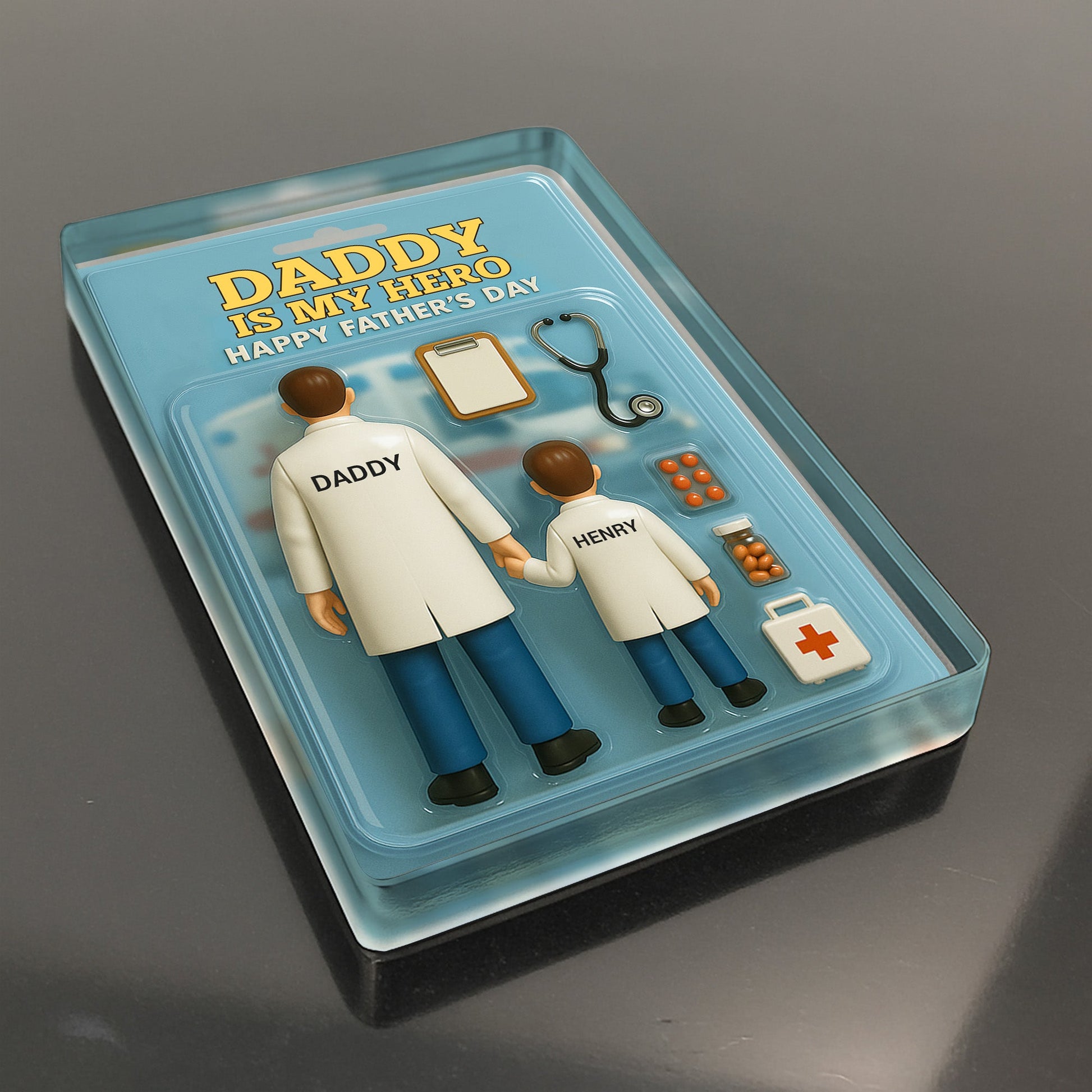 Daddy Is My Hero - Personalized Doctor Acrylic Plaque