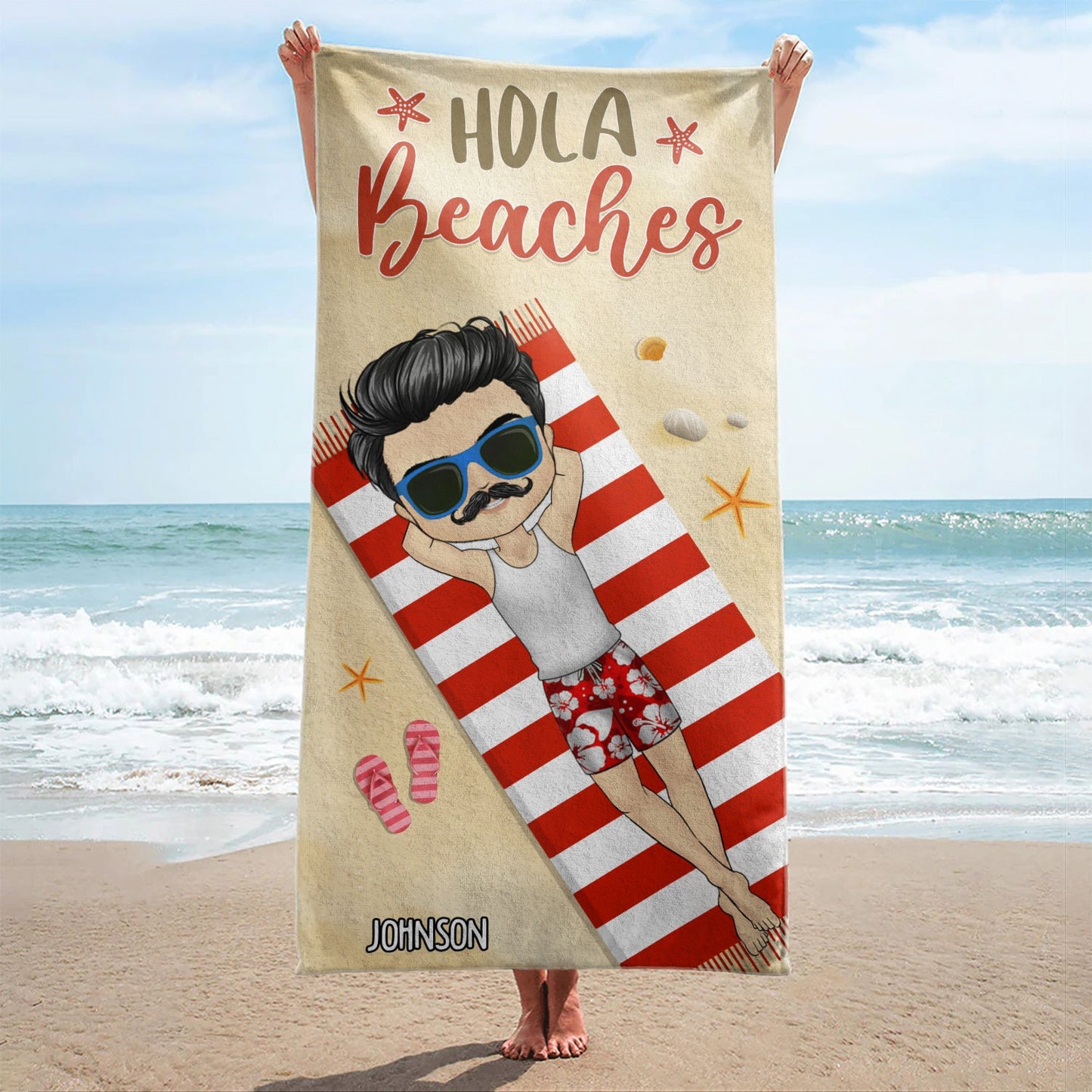 Custom Beach Towel for Her: 'Life Is Better At The Beach' Summer Vacation Gift