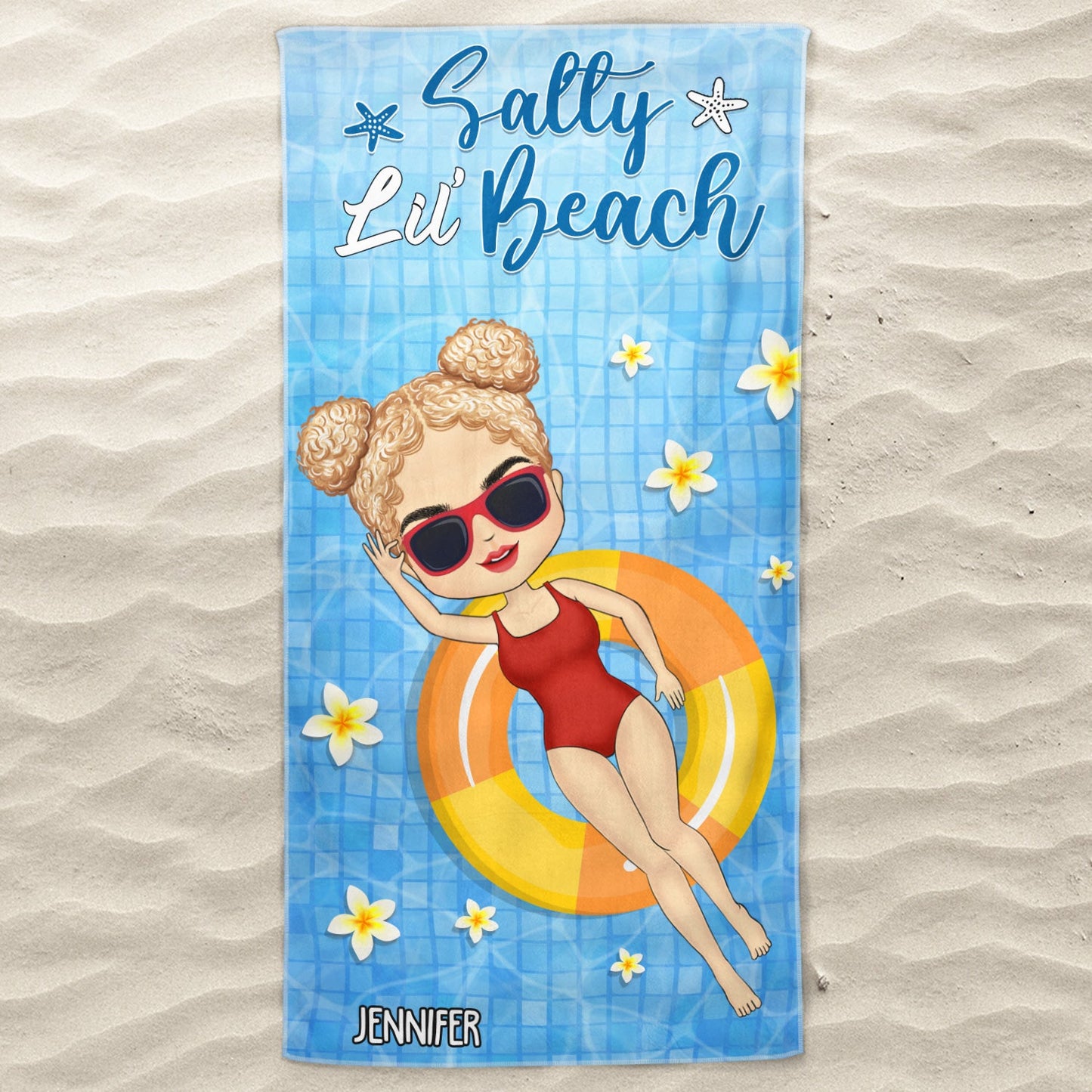 Custom Beach Towel for Her: 'Life Is Better At The Beach' Summer Vacation Gift