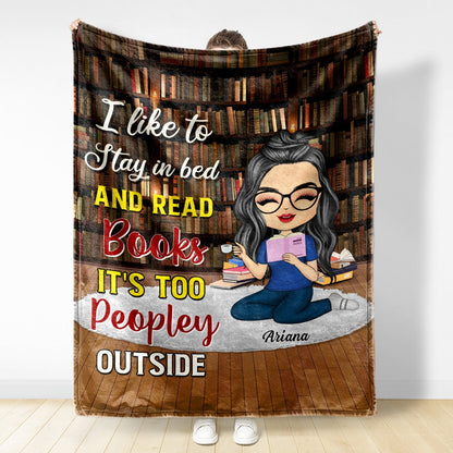 Personalized Cozy Reading Blankett - Perfect Gift for Book Lovers