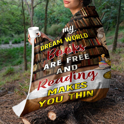 Personalized Cozy Reading Blankett - Perfect Gift for Book Lovers