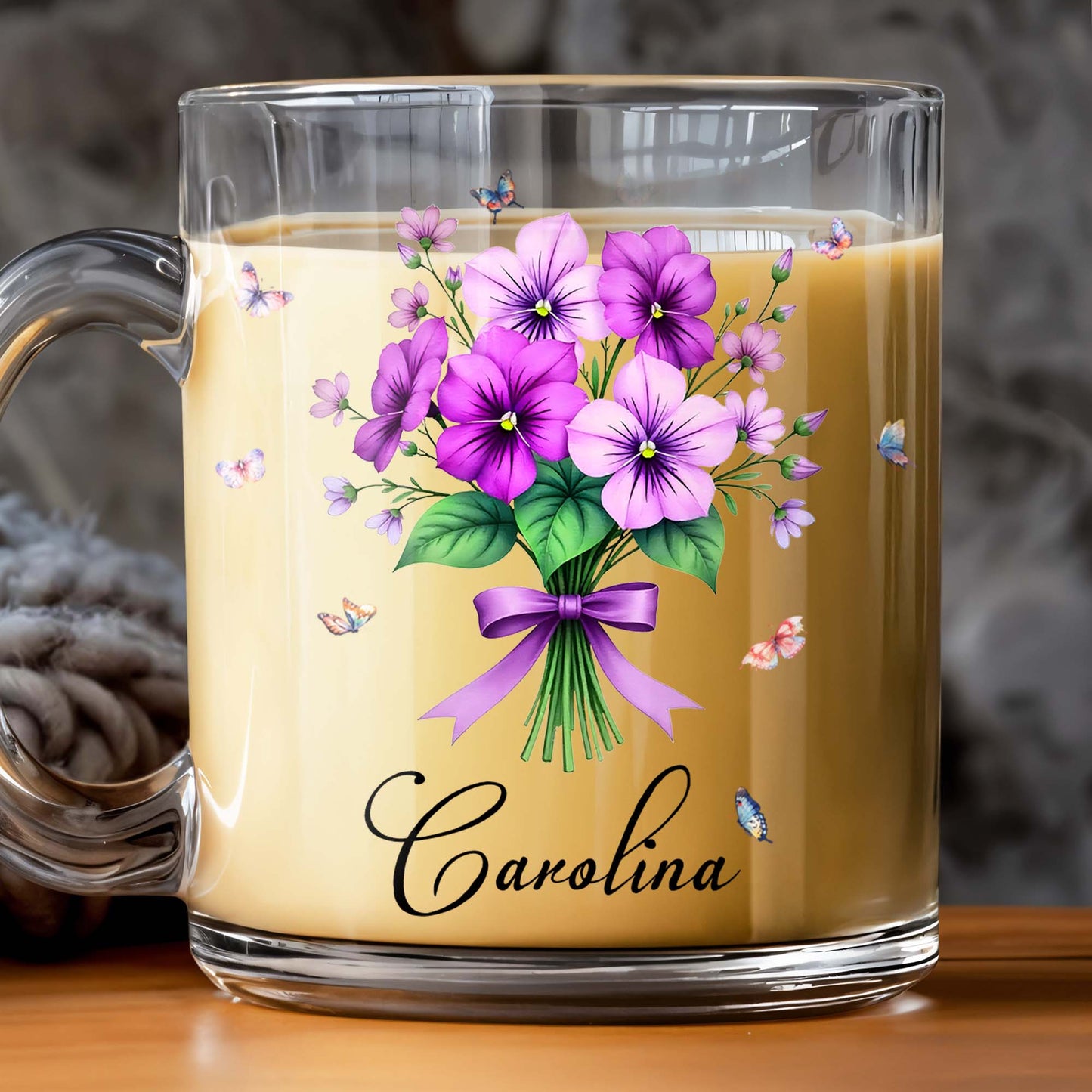 Beautiful Floral Design With Colorful Butterflies, Flowers and Butterflies