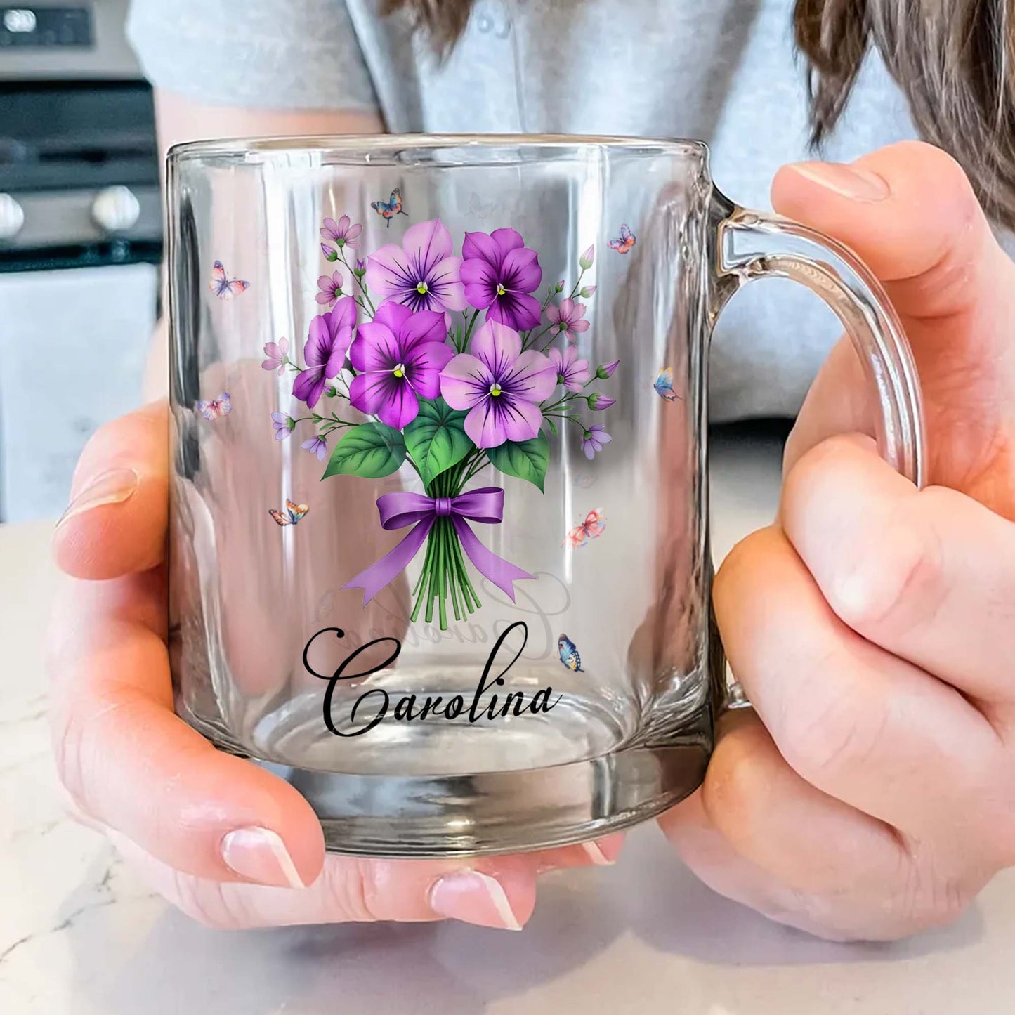 Beautiful Floral Design With Colorful Butterflies, Flowers and Butterflies