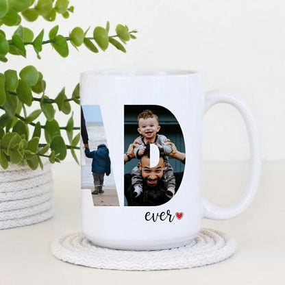 Personalized Best Dad Ever Photo Mug personalization view for Dad