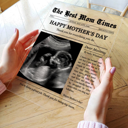 Personalized Plaque: The Best Mom Times – Happy Mother’s Day